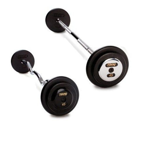 TROY Pro Style Barbell Black Plates PFB/PZB