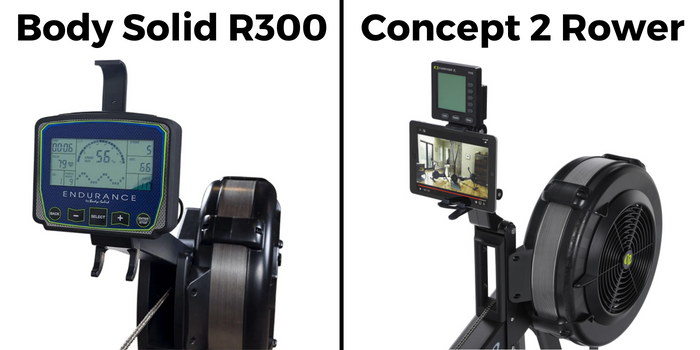 Body Solid R300 Vs. Concept 2 Rower Features