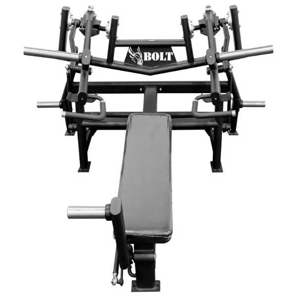 Front View of Bolt Fitness Freedom Vector Plate Loaded Chest Press