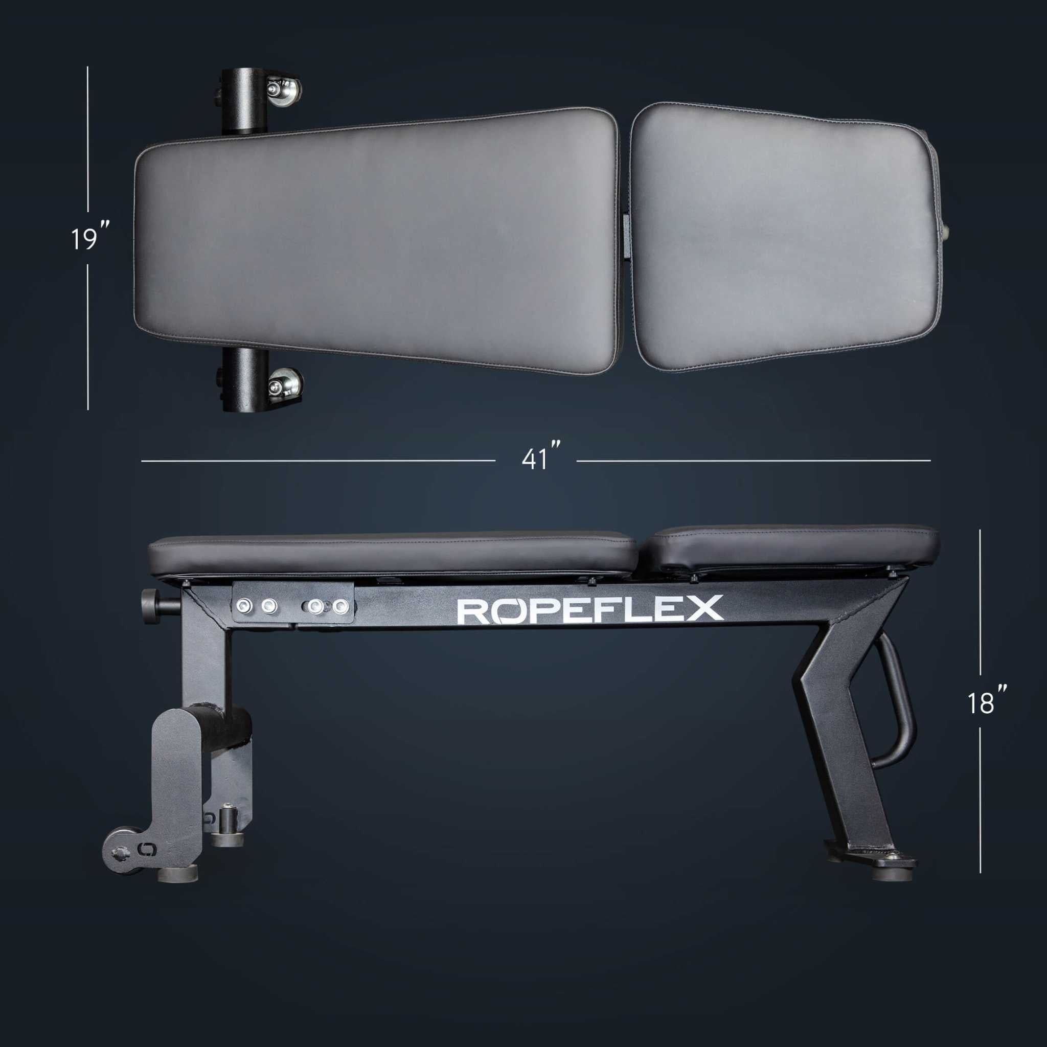 Ropeflex Flat Bench RXB2 Dimensions