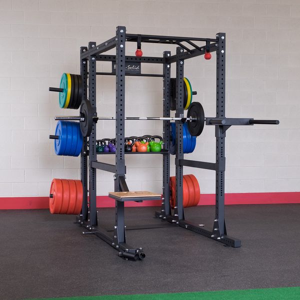 Body Solid SPR1000 Power Rack With Weights and Accessories 