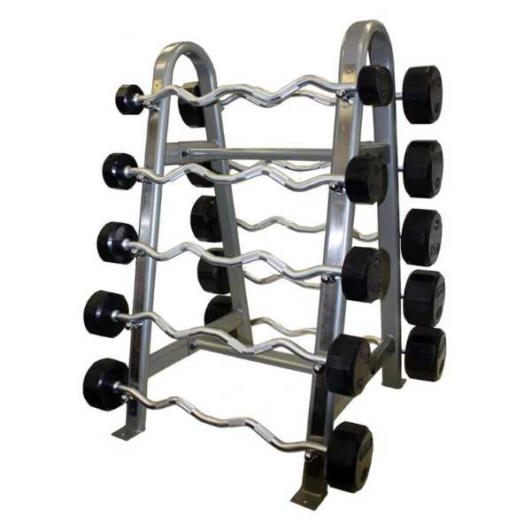 Troy Barbell 12-Sided Rubber Barbell Set with Rack