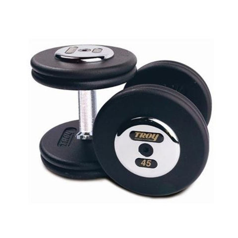 Troy Pro Style Black Dumbbells (5LB-150LB)