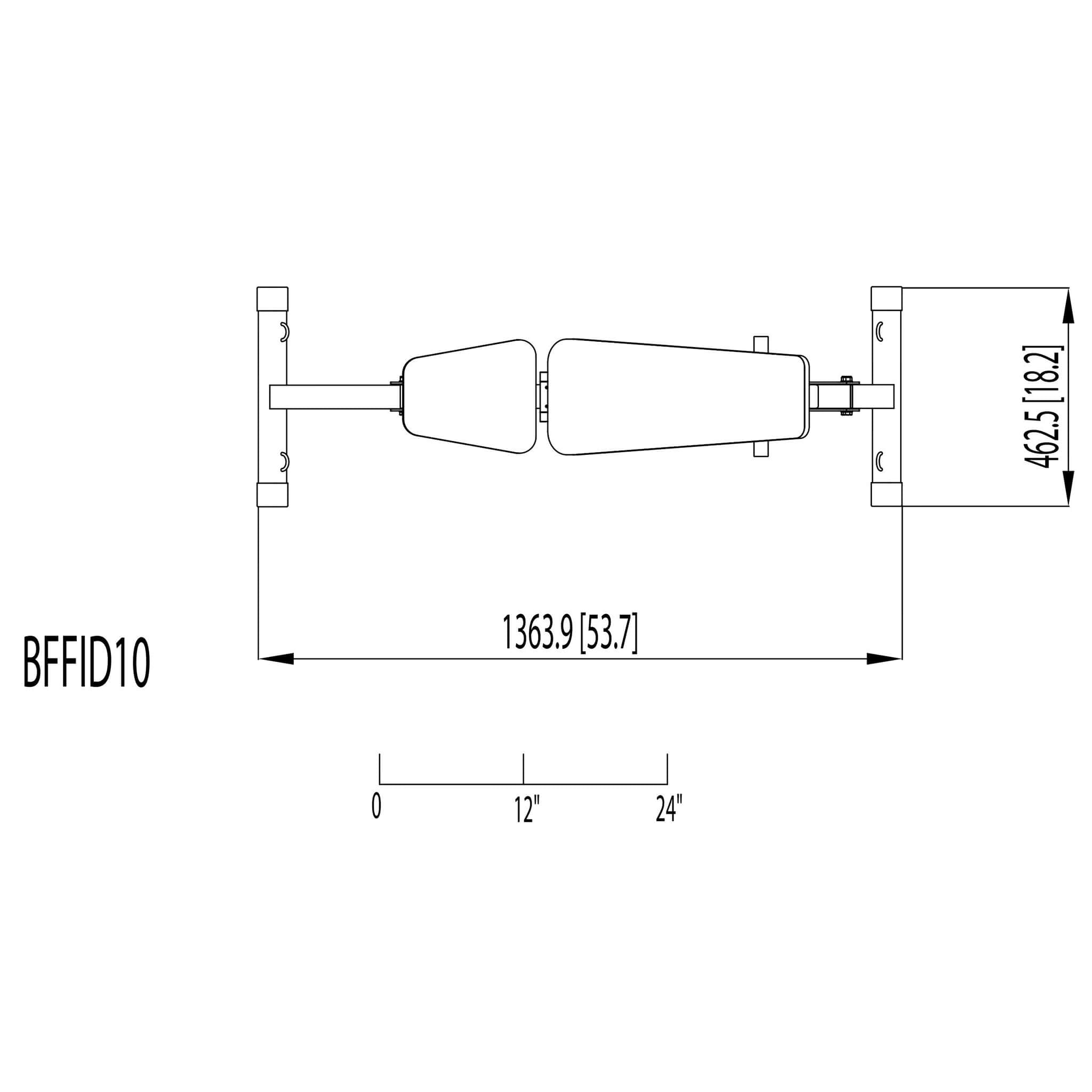 bffid10 fid bench dimensions