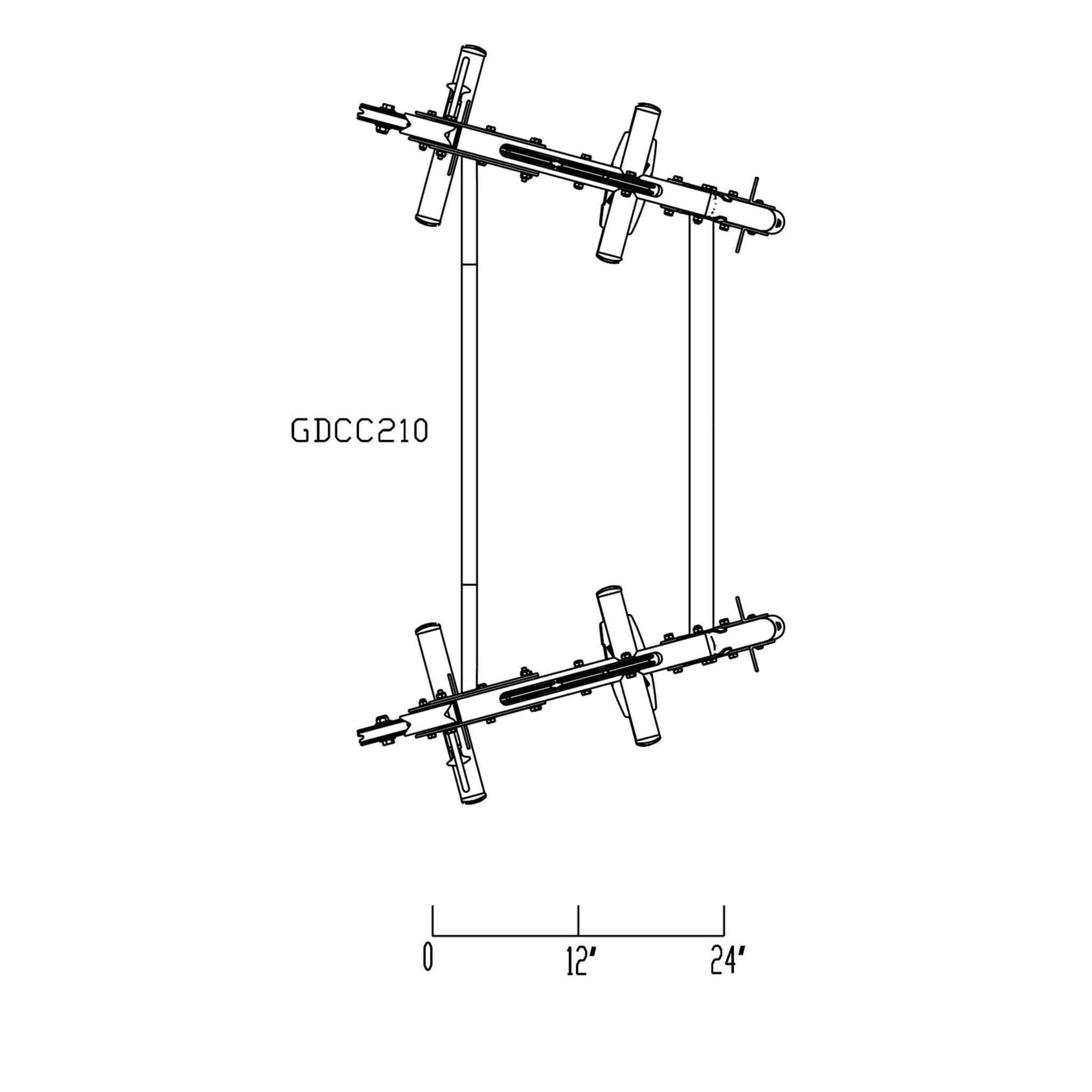 body solid gdcc210 compact functional trainer dimensions