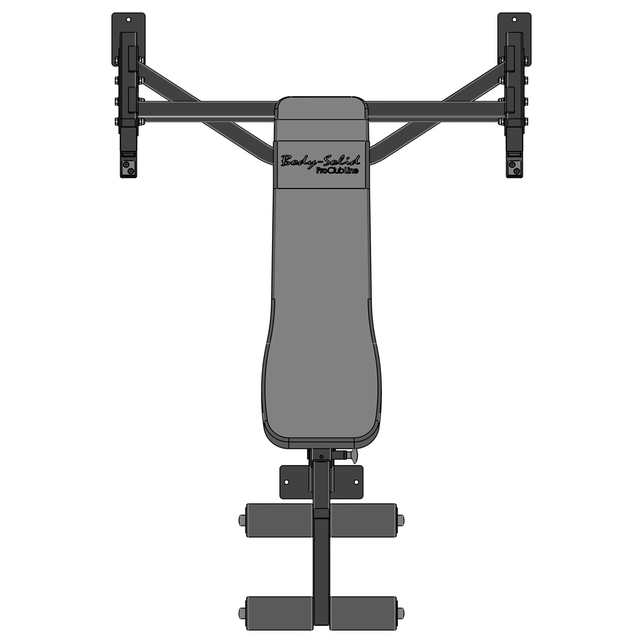 body solid sodb250 decline olympic bench technical drawing