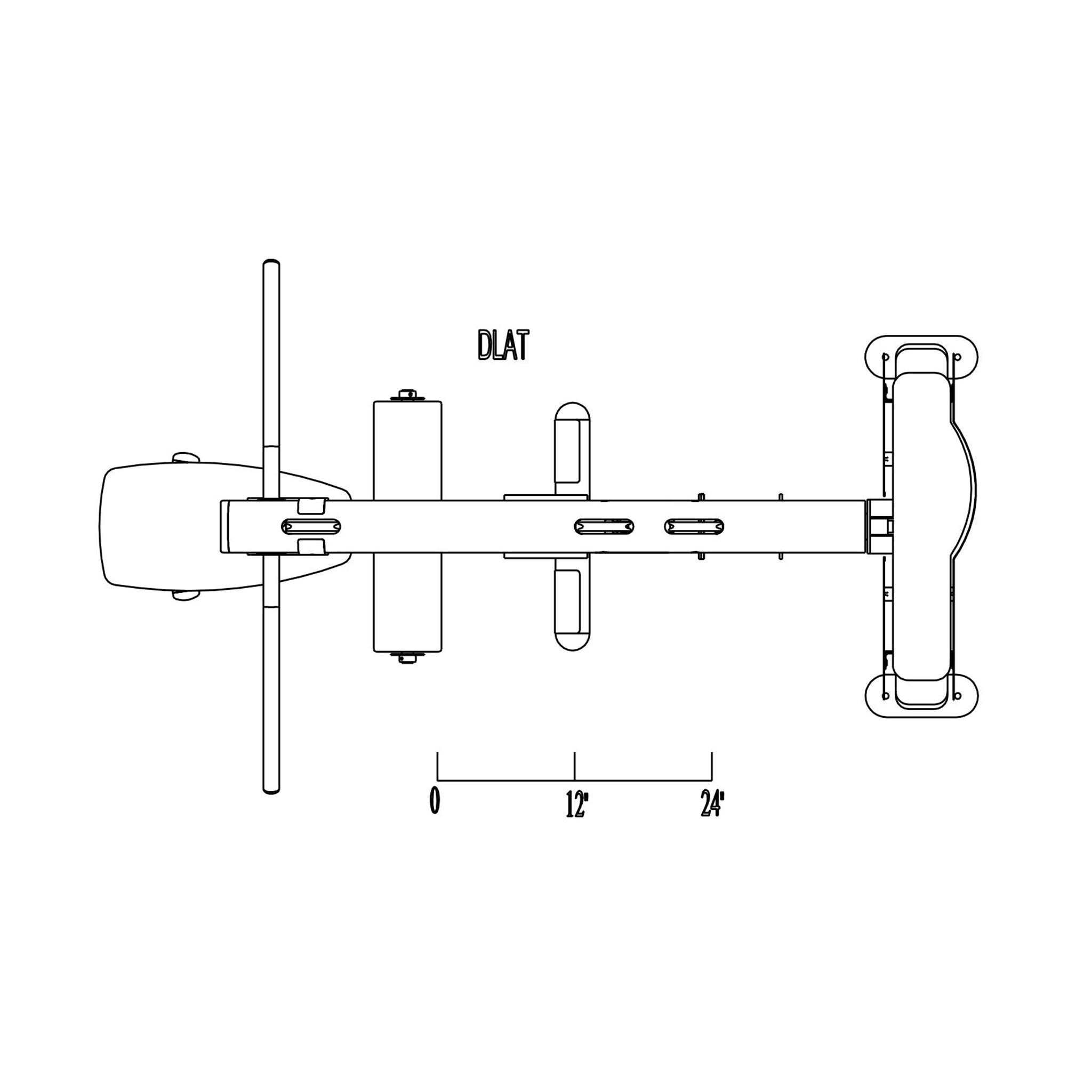 dlat sf lat pull down mid row machine dimensions