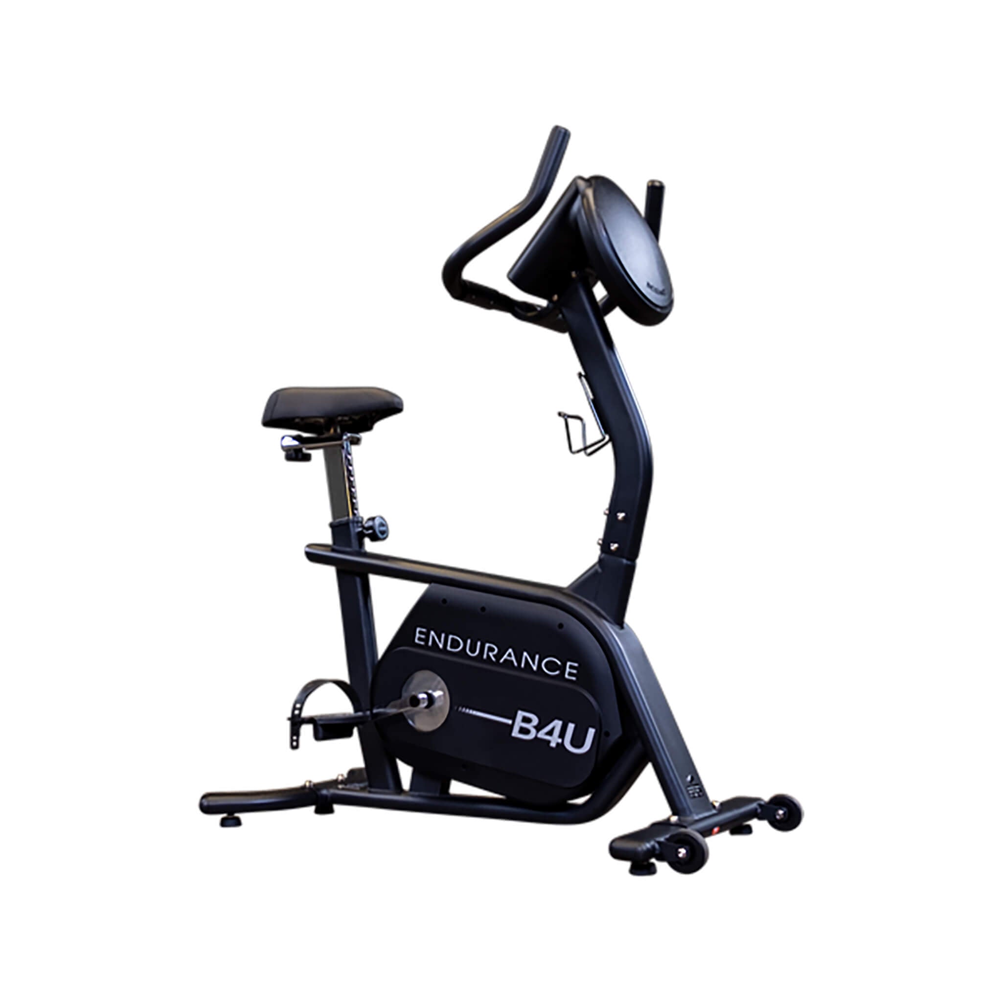 endurance b4ub upright bike corner view