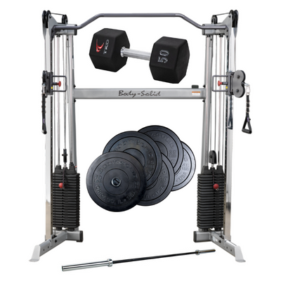 Functional Trainer and Free Weights Combination