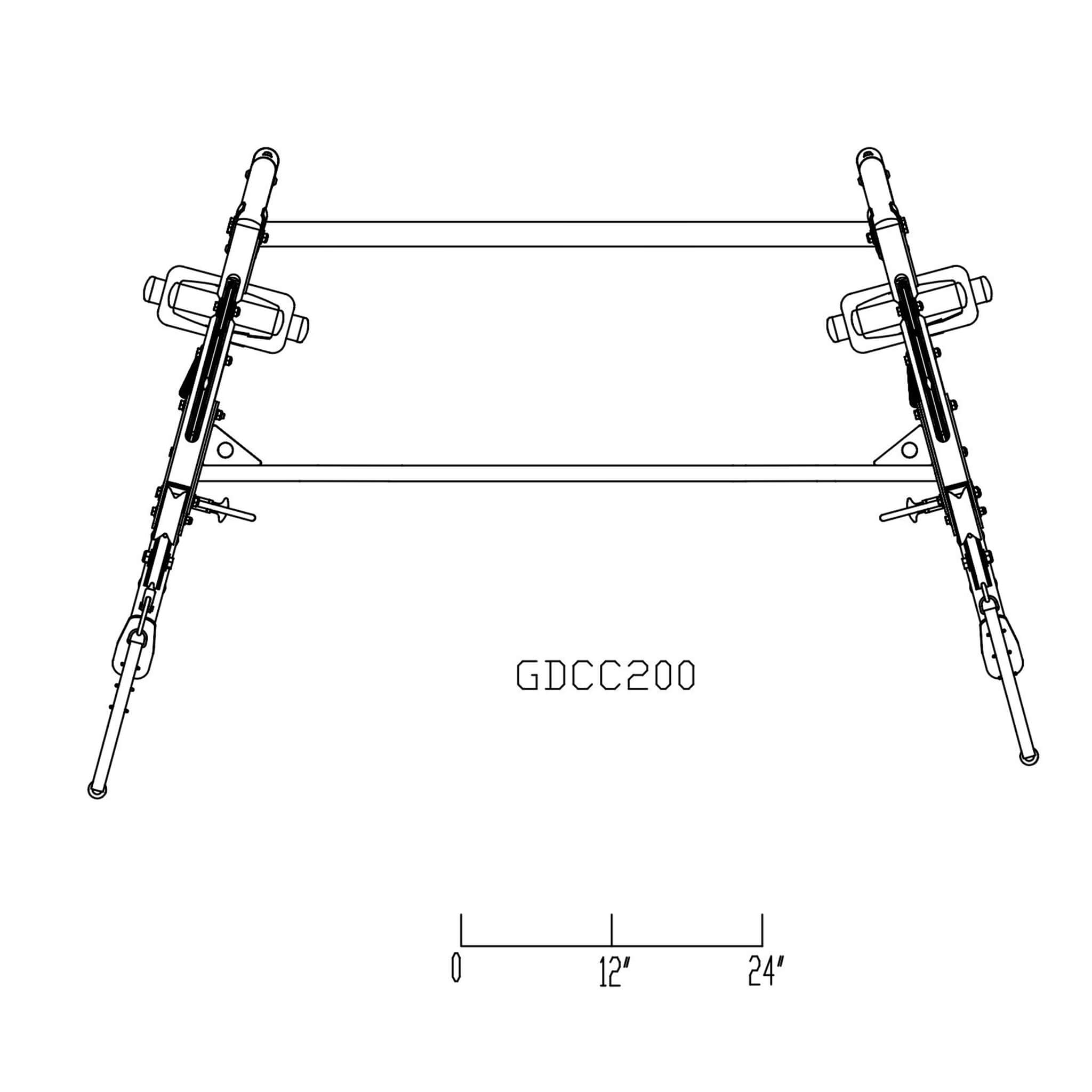 functional training center gdcc200 dimension top view