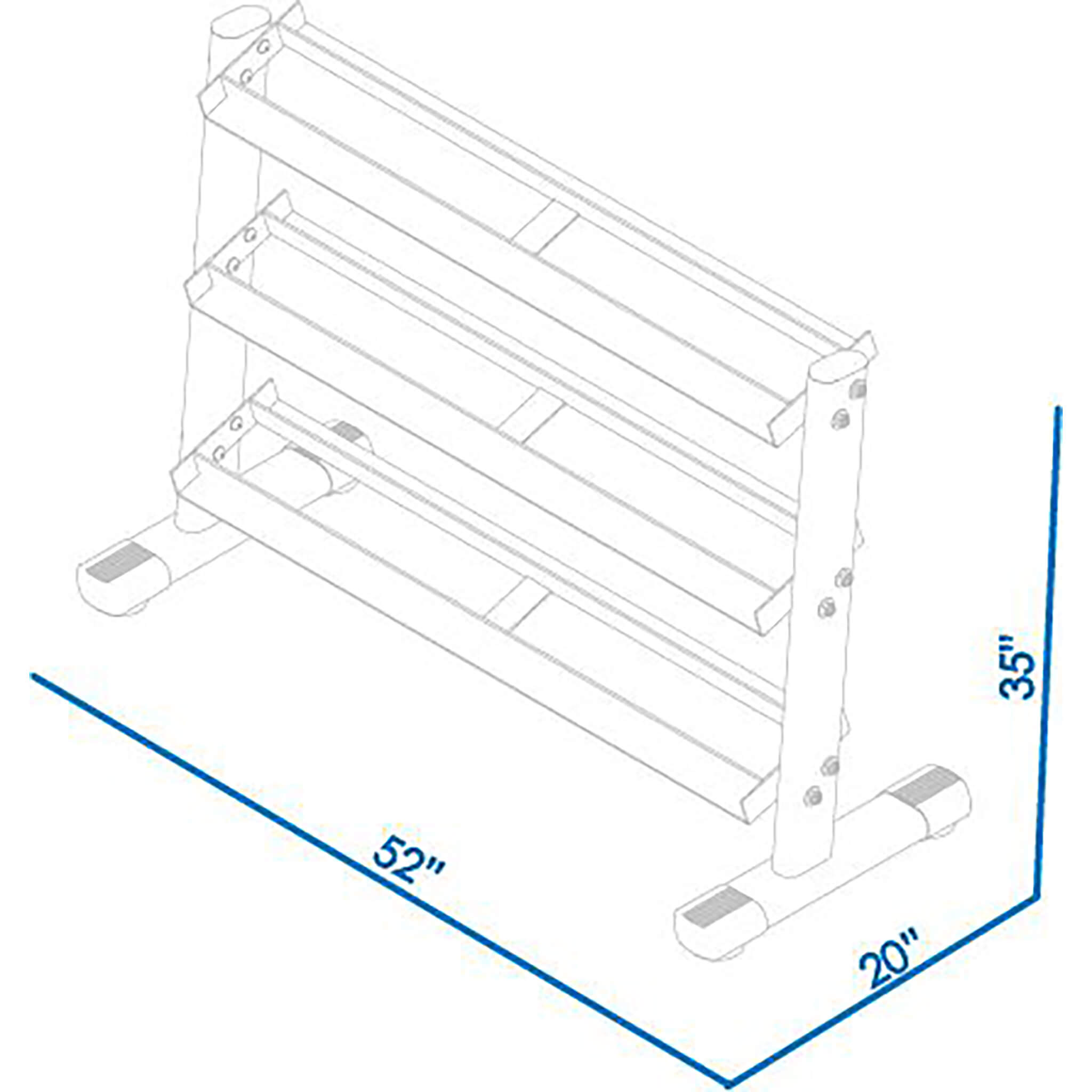 g241 dumbbell rack dimension