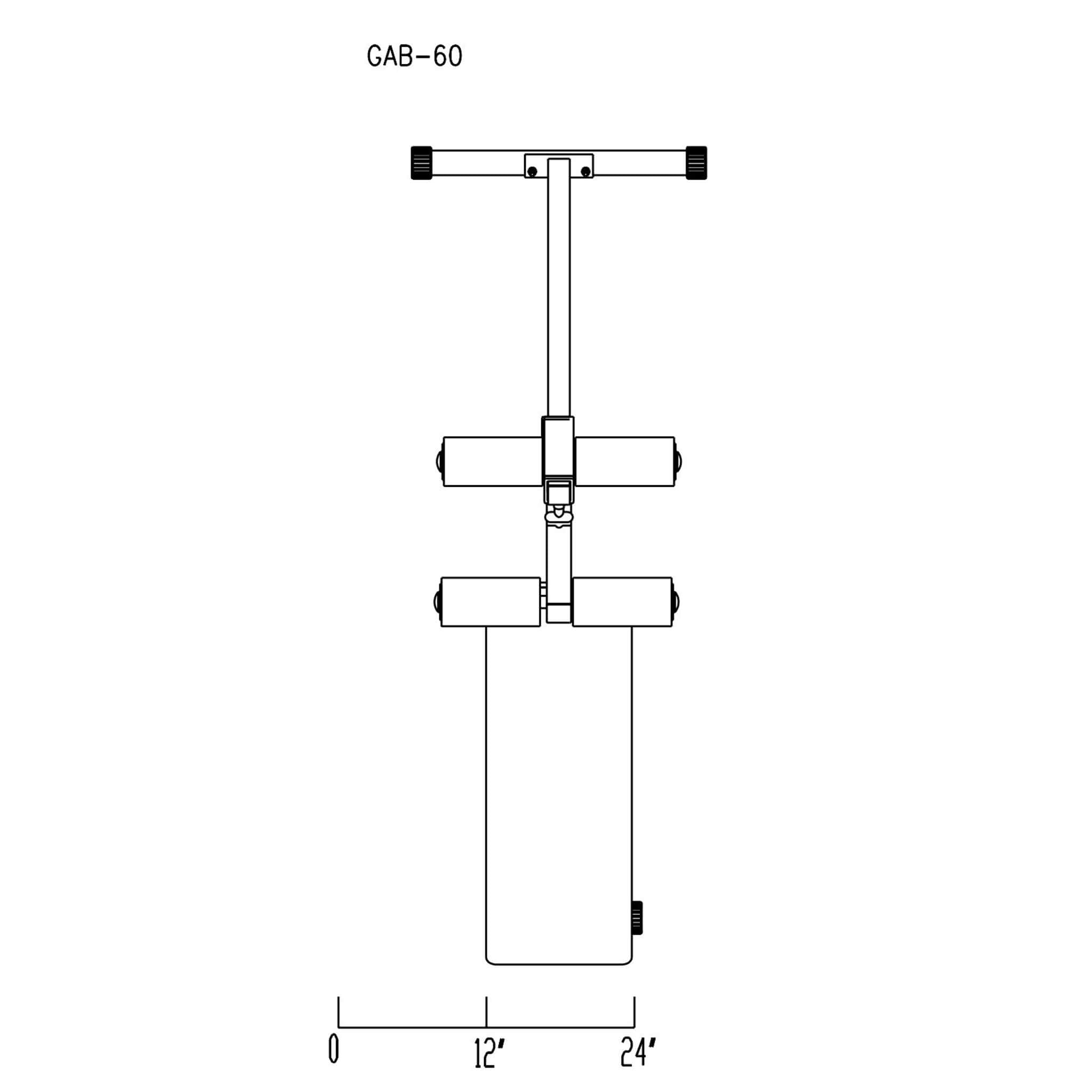 gab60 pro style ab board top view dimensions