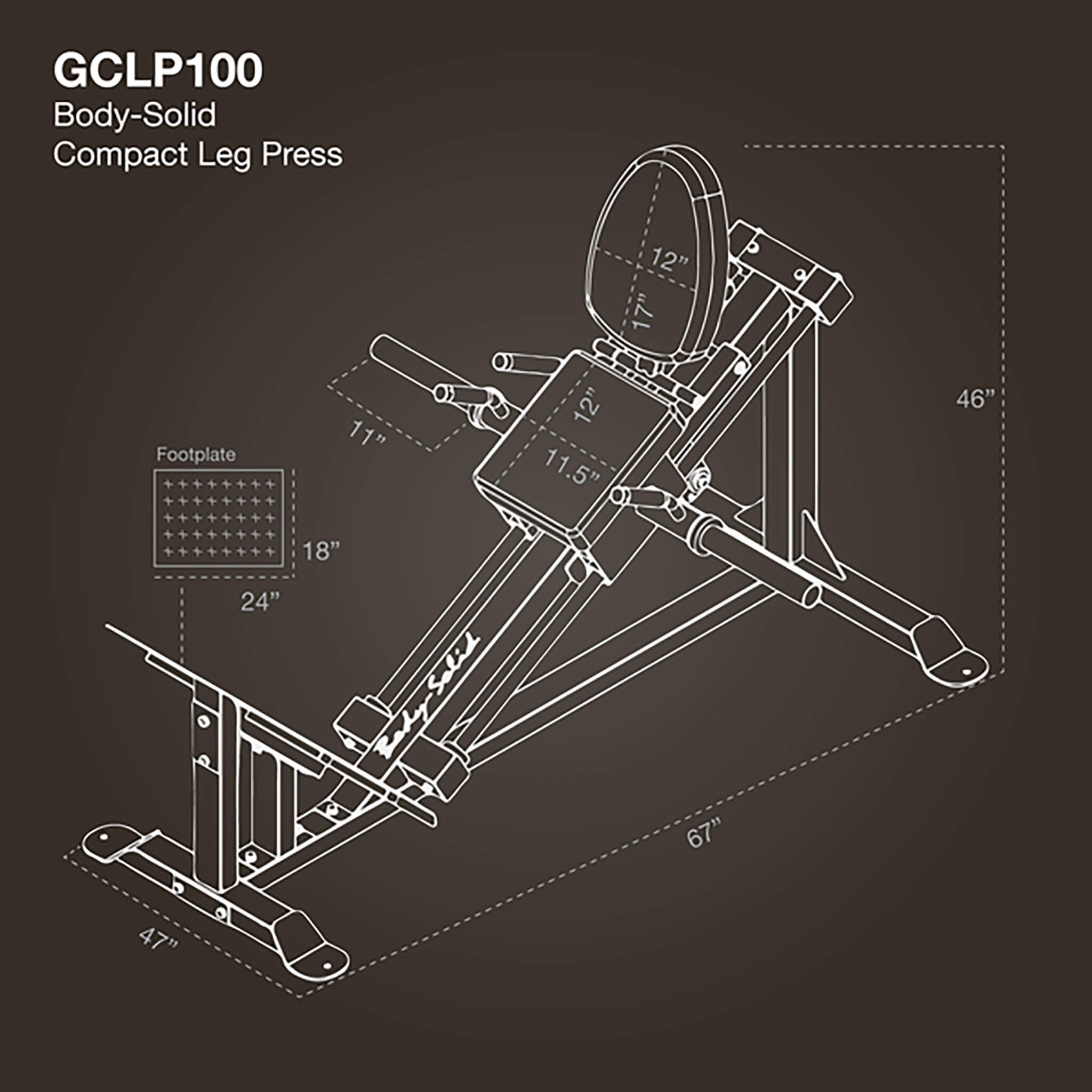 gclp100 dimensions