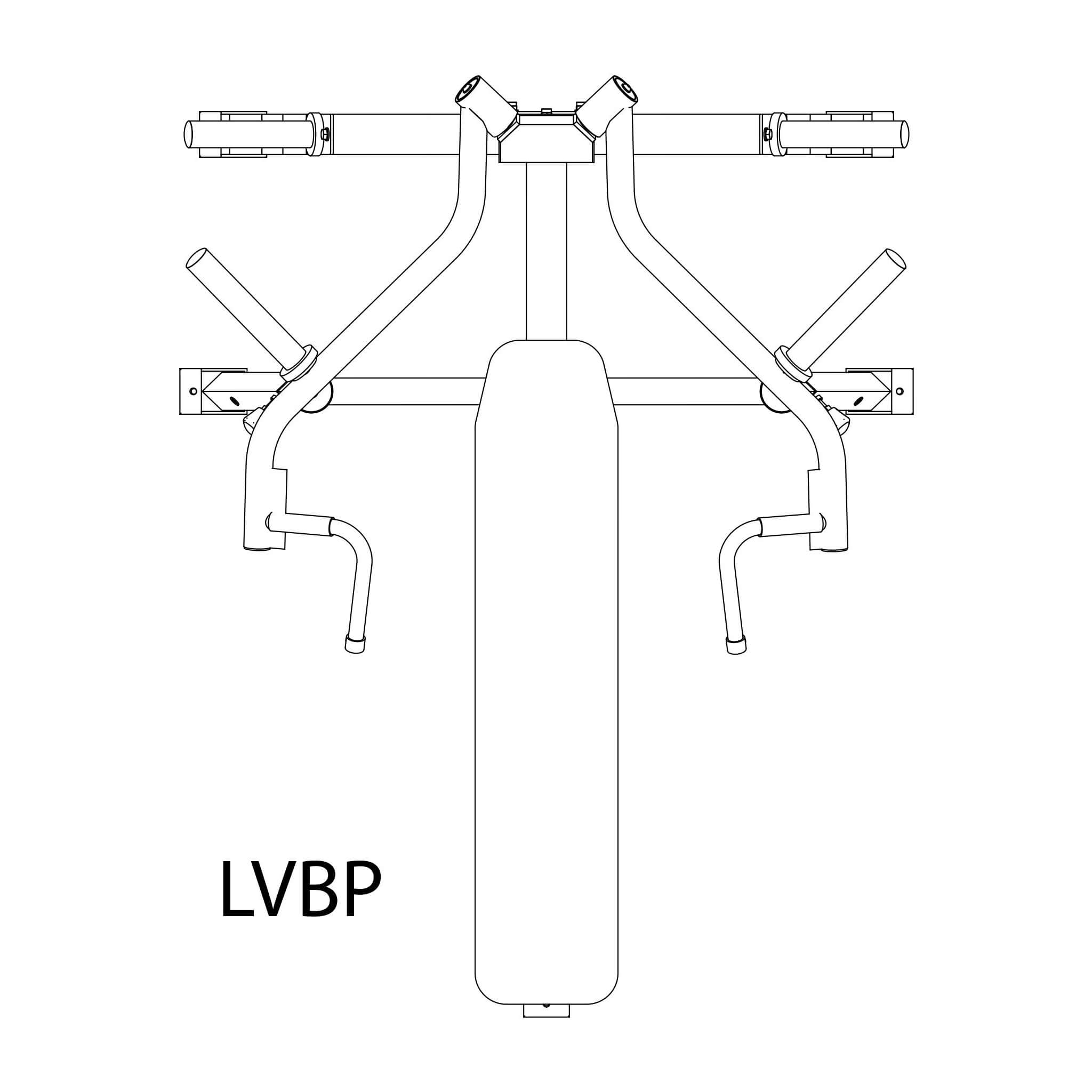lvbp leverage bench press dimensions