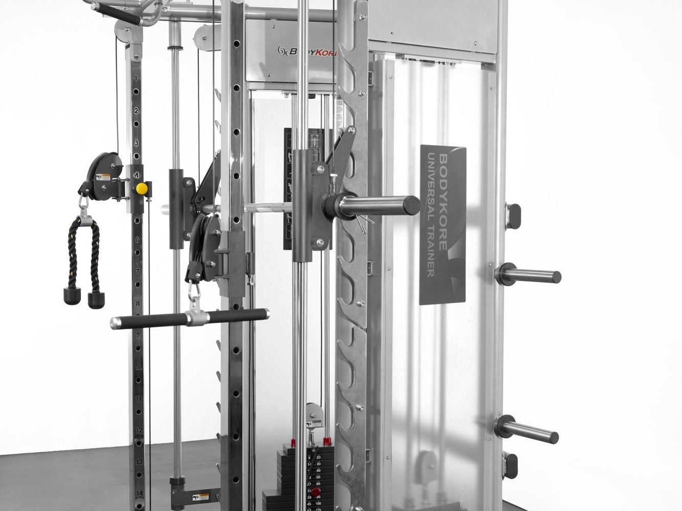 Bodykore Universal Trainer Functional Trainer, Squat Rack, and Smith Machine