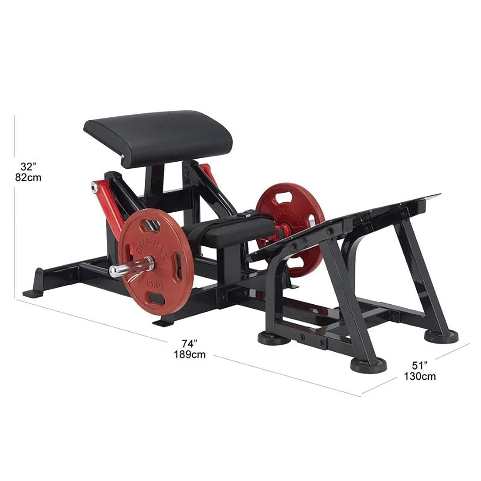 plht plate loaded hip thrust machine dimensions