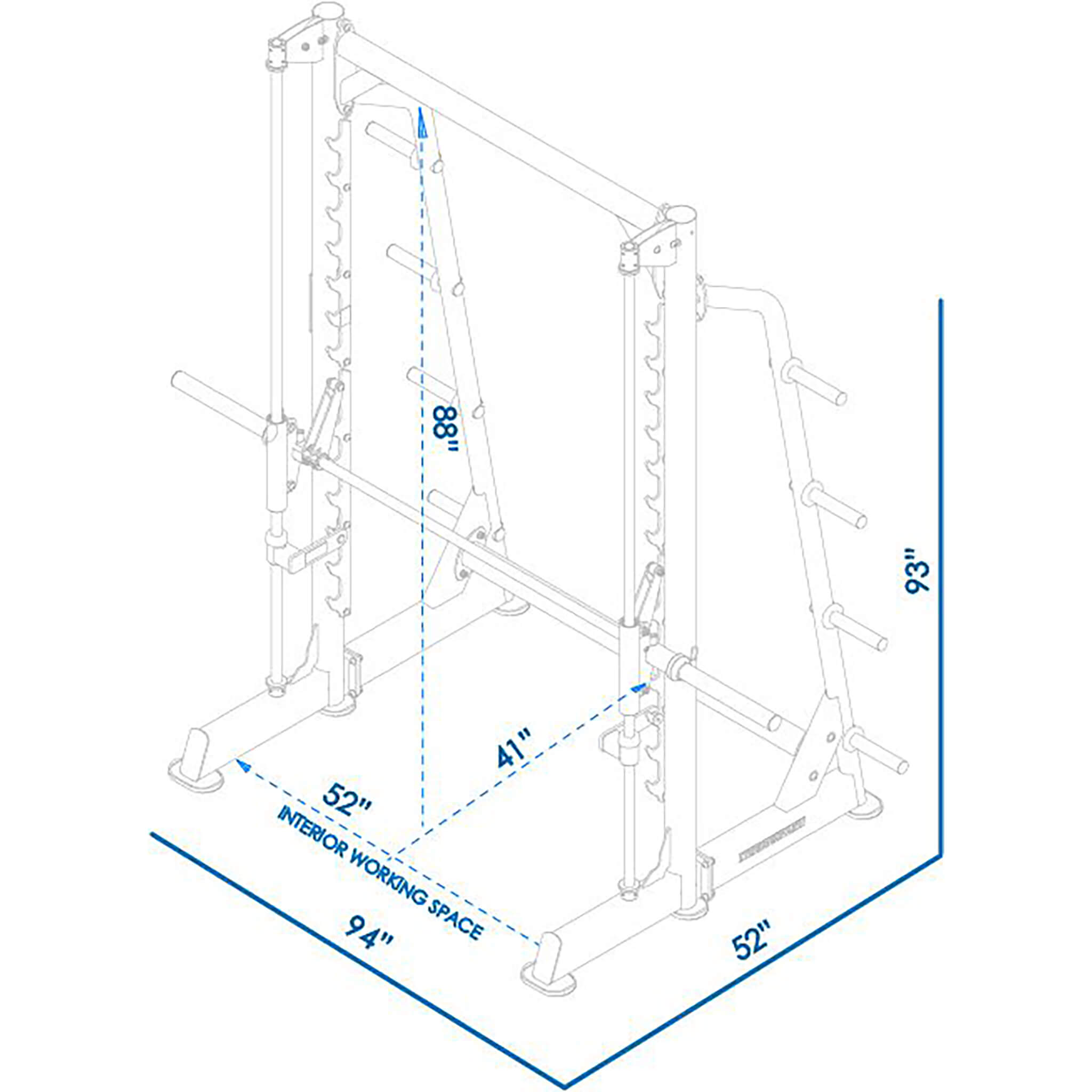 smith machine g271 dimension