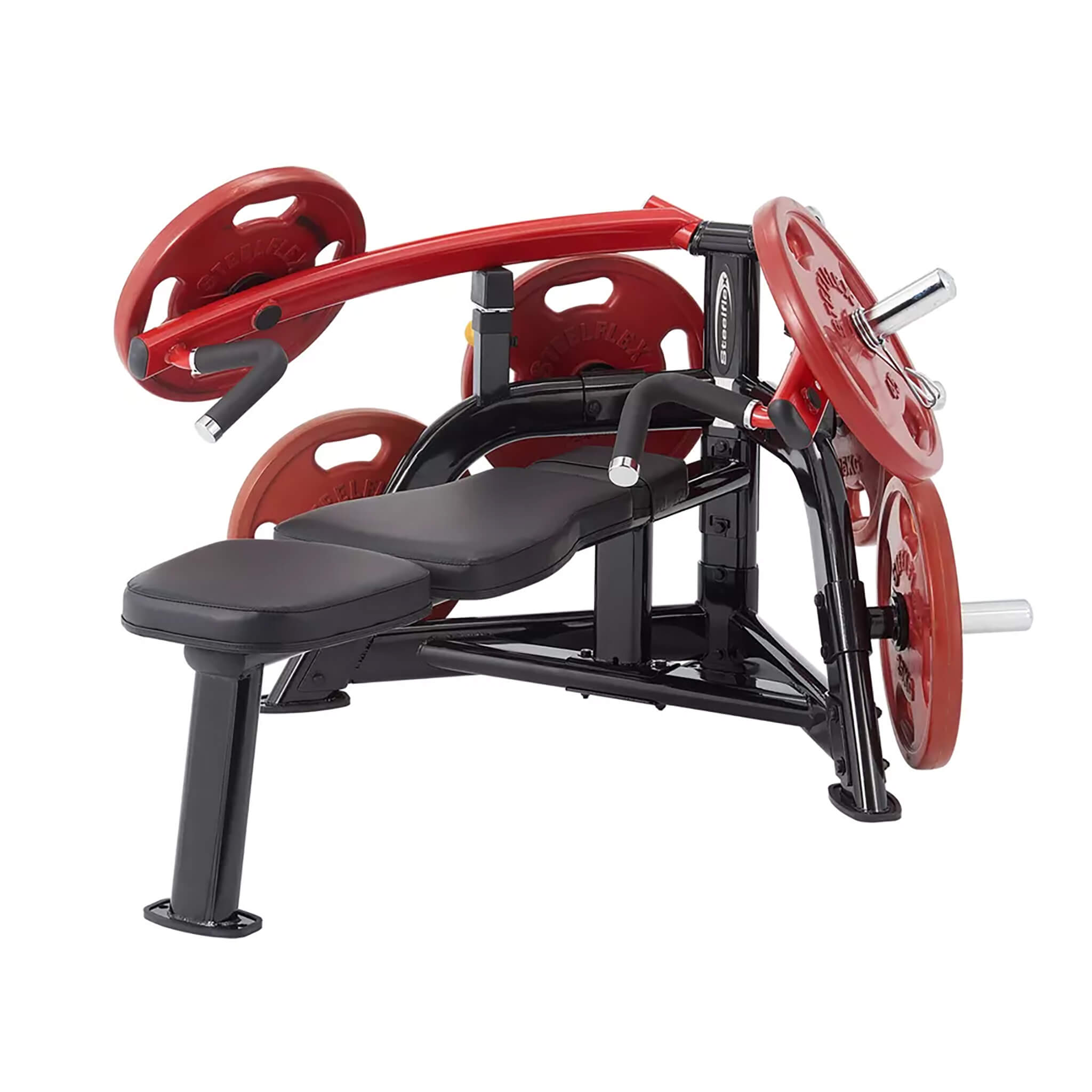 steelflex plbp plate loaded bench press corner view