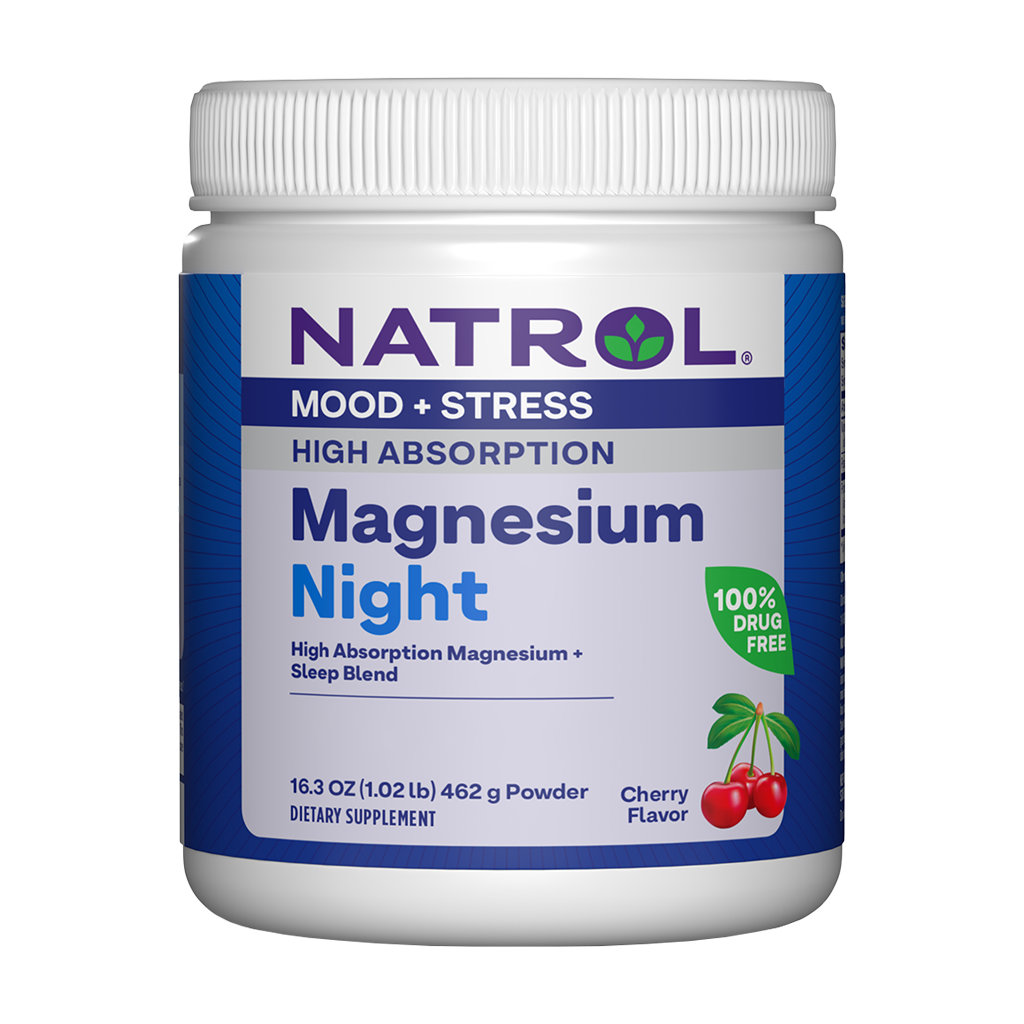 natrol magnesium night powder 462 gr 1