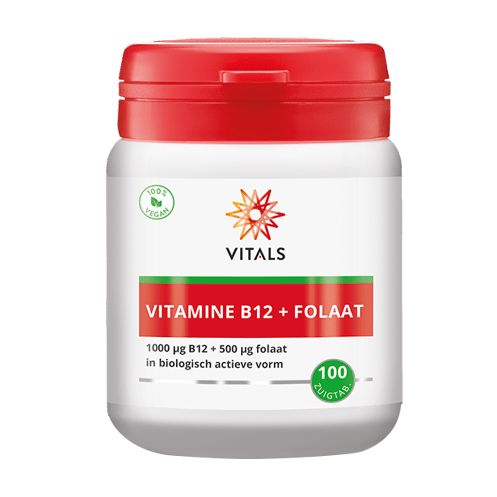 Vitals Vitamin B12 with Folate jar