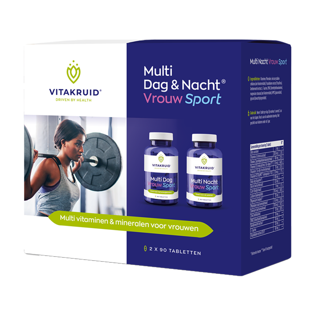 vitakruid multi day & night woman sport 2x90 tablets