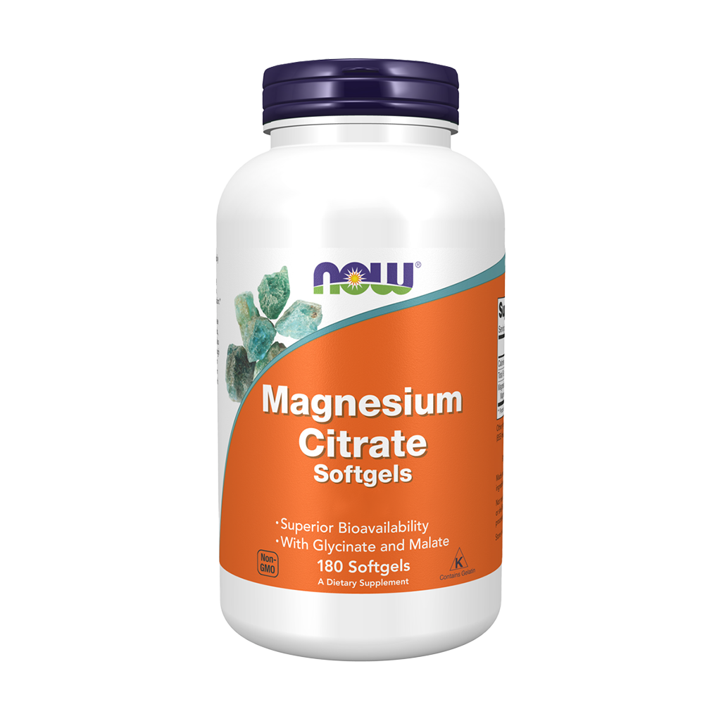 NOW Foods Magnesium Citrate 400 mg (180 softgels)