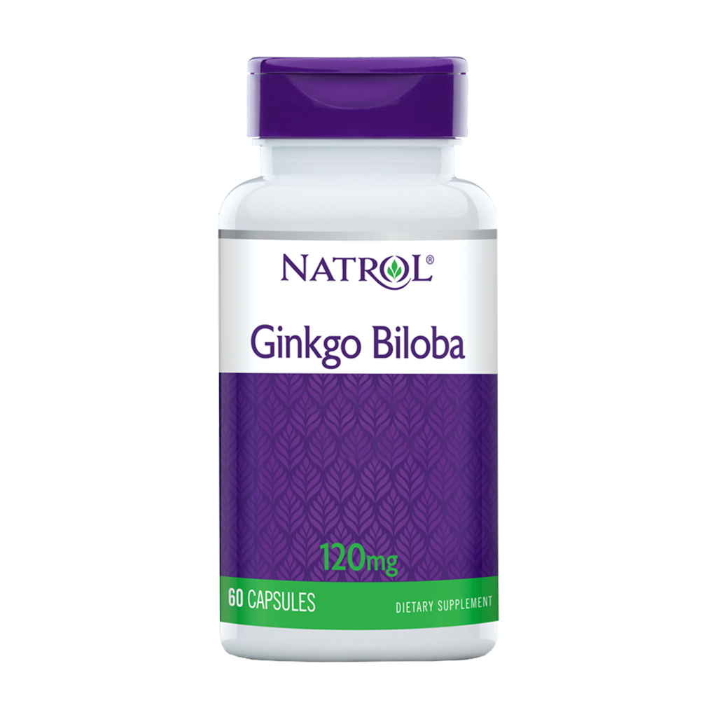 natrol ginkgo biloba brain health 120mg 60 capsules 1