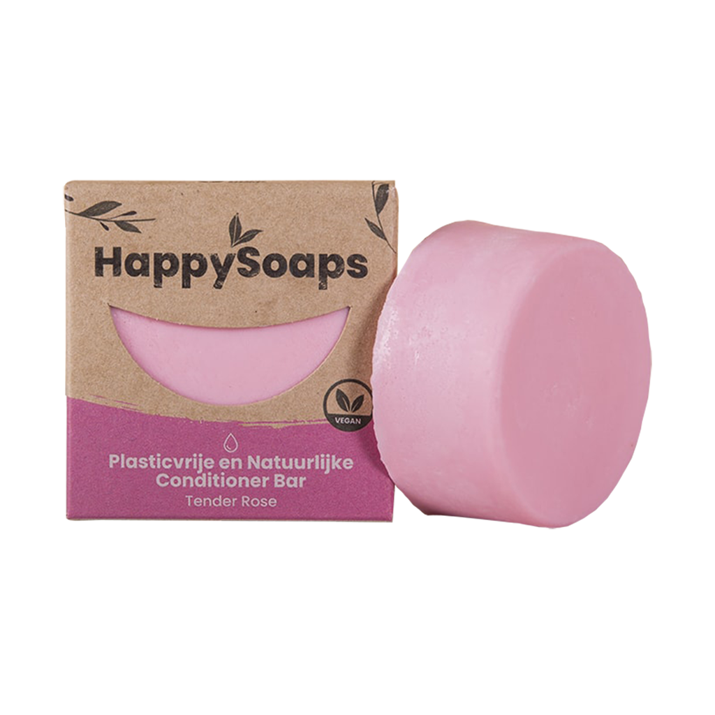 happy soaps tender rose conditioner bar 70g package