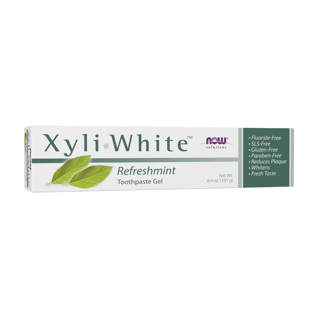 now foods xyliwhite refreshmint toothpaste gel front