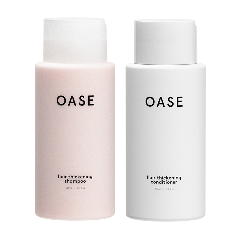 oase hair thickening shampoo conditioner 2x 300ml voorkant