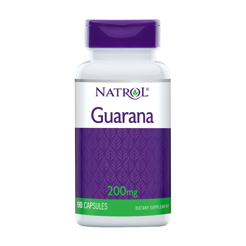 natrol guarana energy support 200mg 90 capsules 1
