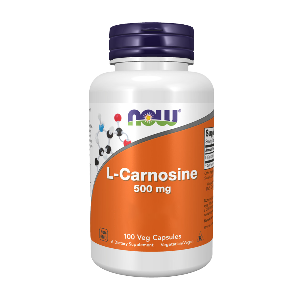 NOW Foods L-Carnosine (Beta-Alanyl-L-Histidine) 500 mg