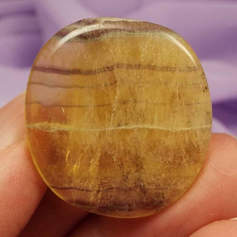 Golden Rainbow Fluorite smooth stone 20g SN48054 – Crazicarma's Crystals