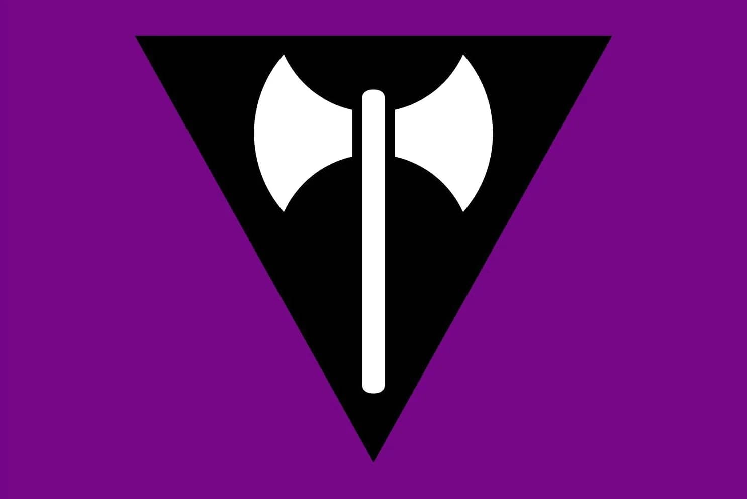 labrys lesbian flag