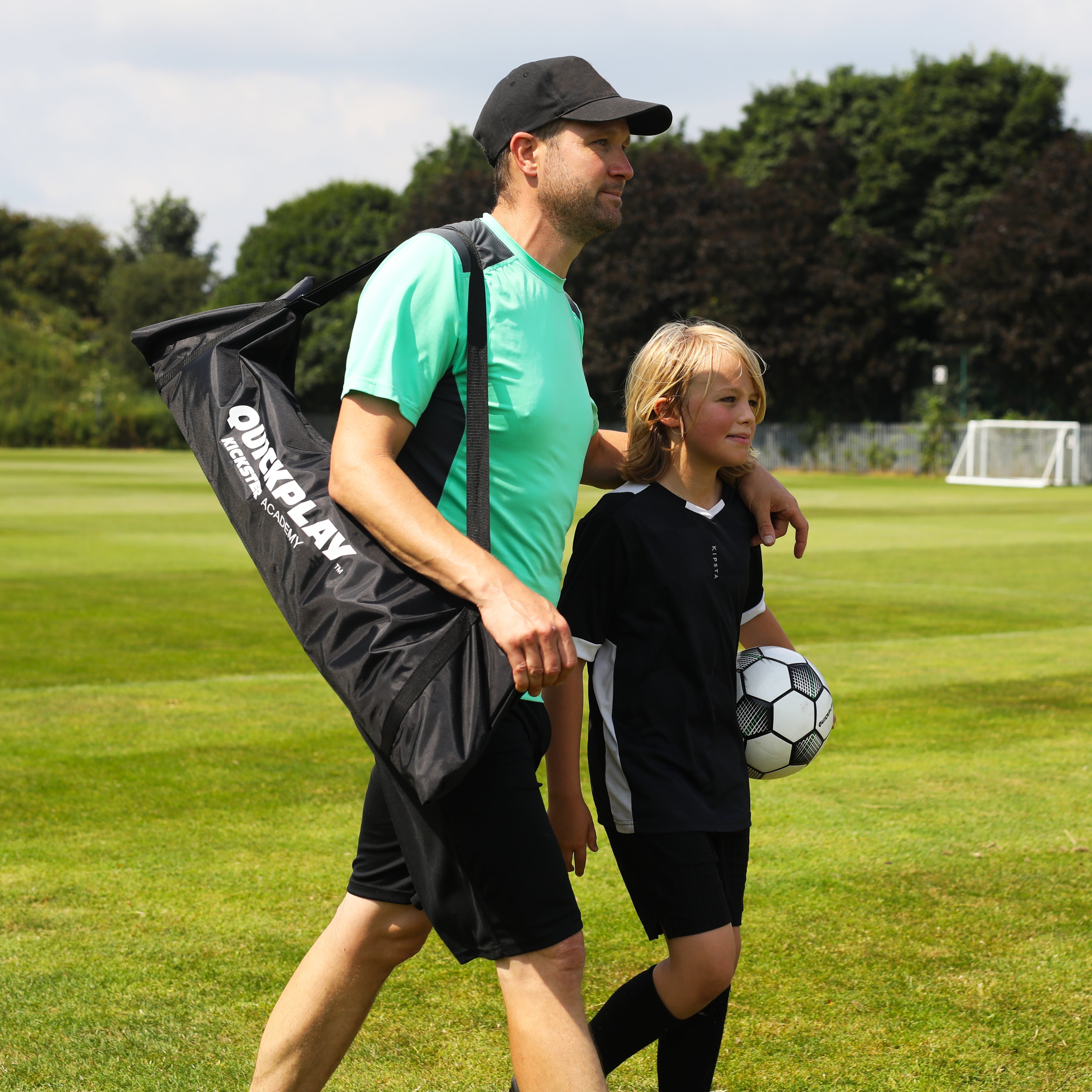 KICKSTER 12x6' Portable Football Goal | 2 Minute setup