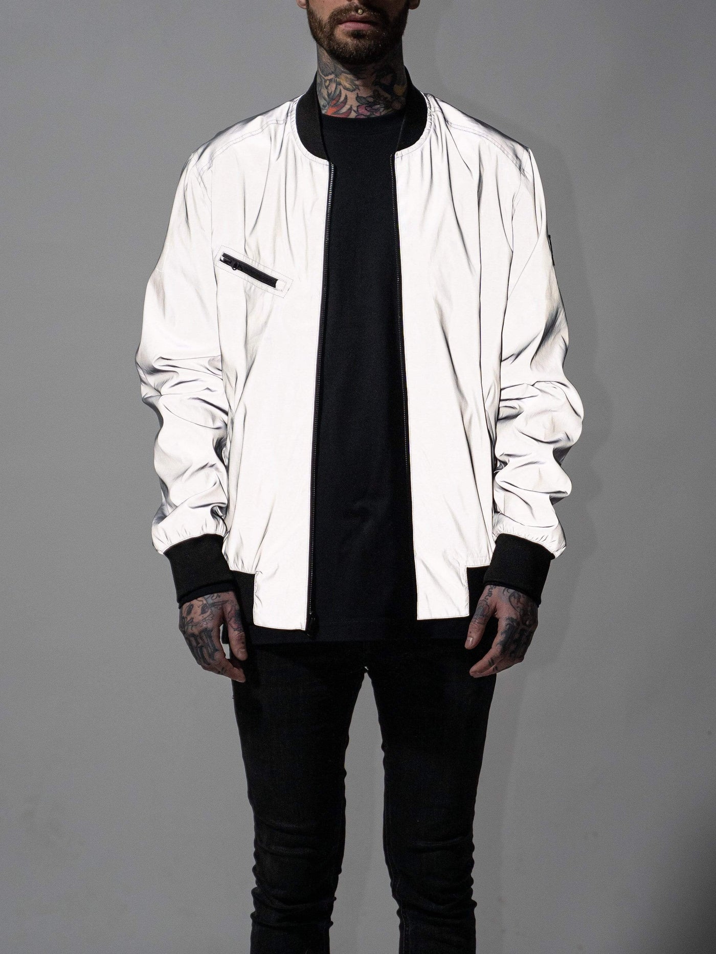 DRKN Reversible Bomber Jacket Black/Reflex