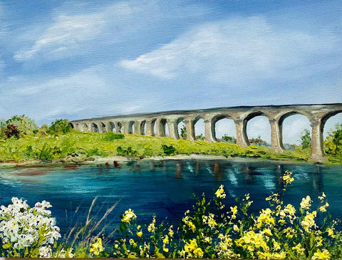 Painting of Arthington viaduct