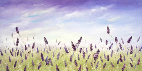 Textured lavender painting
