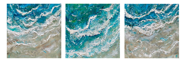 Art blog: original abstract seascape paintings by Jeanne-Louise Art