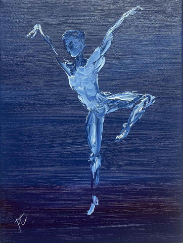 Painting of young male dancer