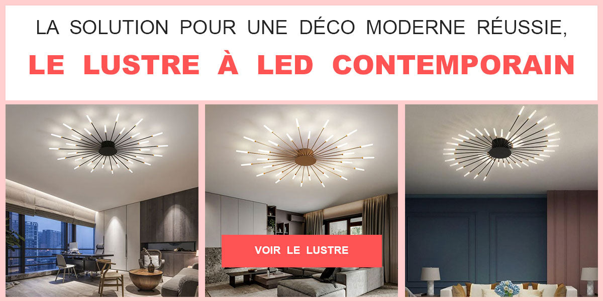 Lustre LED Contemporain pour Salon Moderne