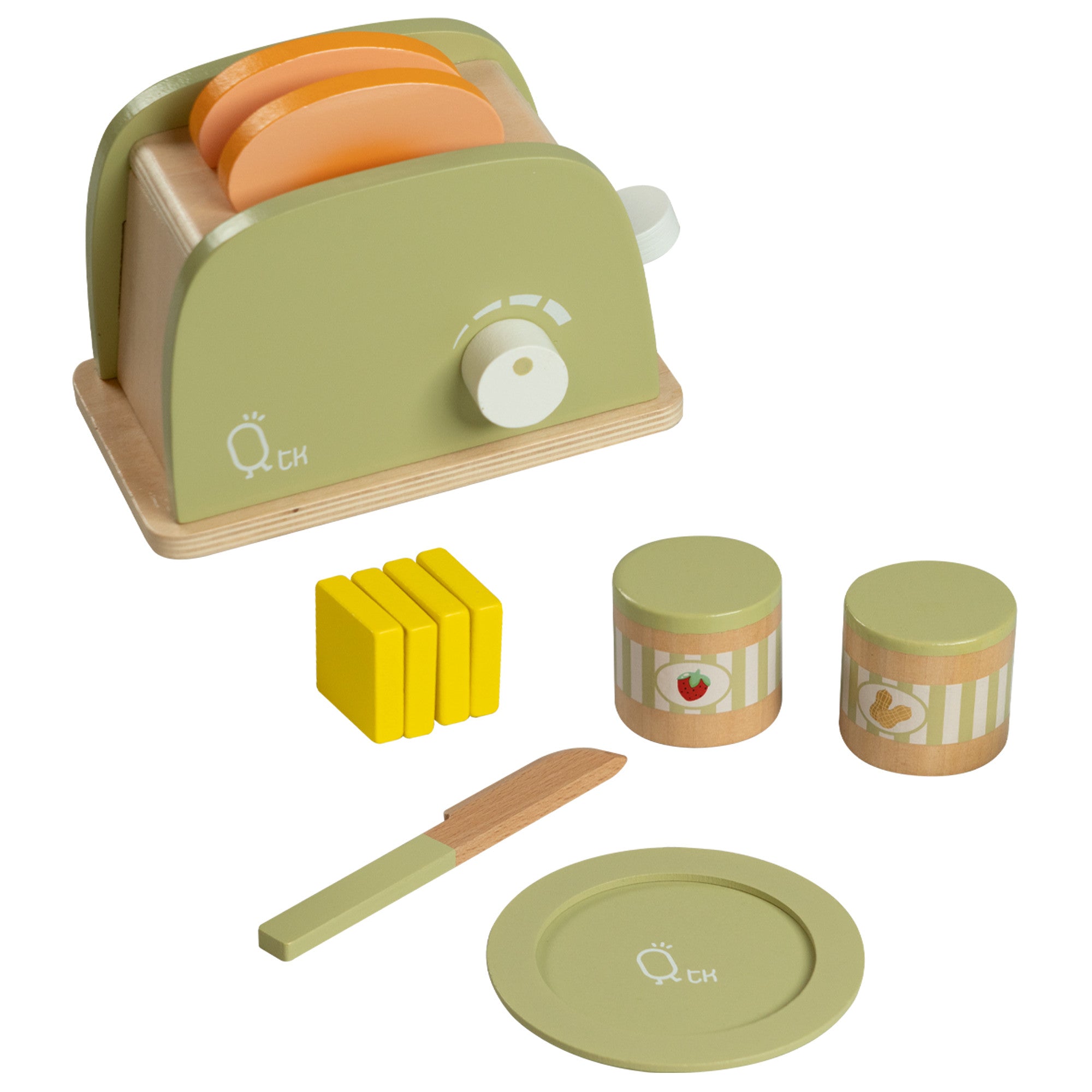 Teamson Kids Wooden Blender Play Kitchen Toy Accessories Green 13
