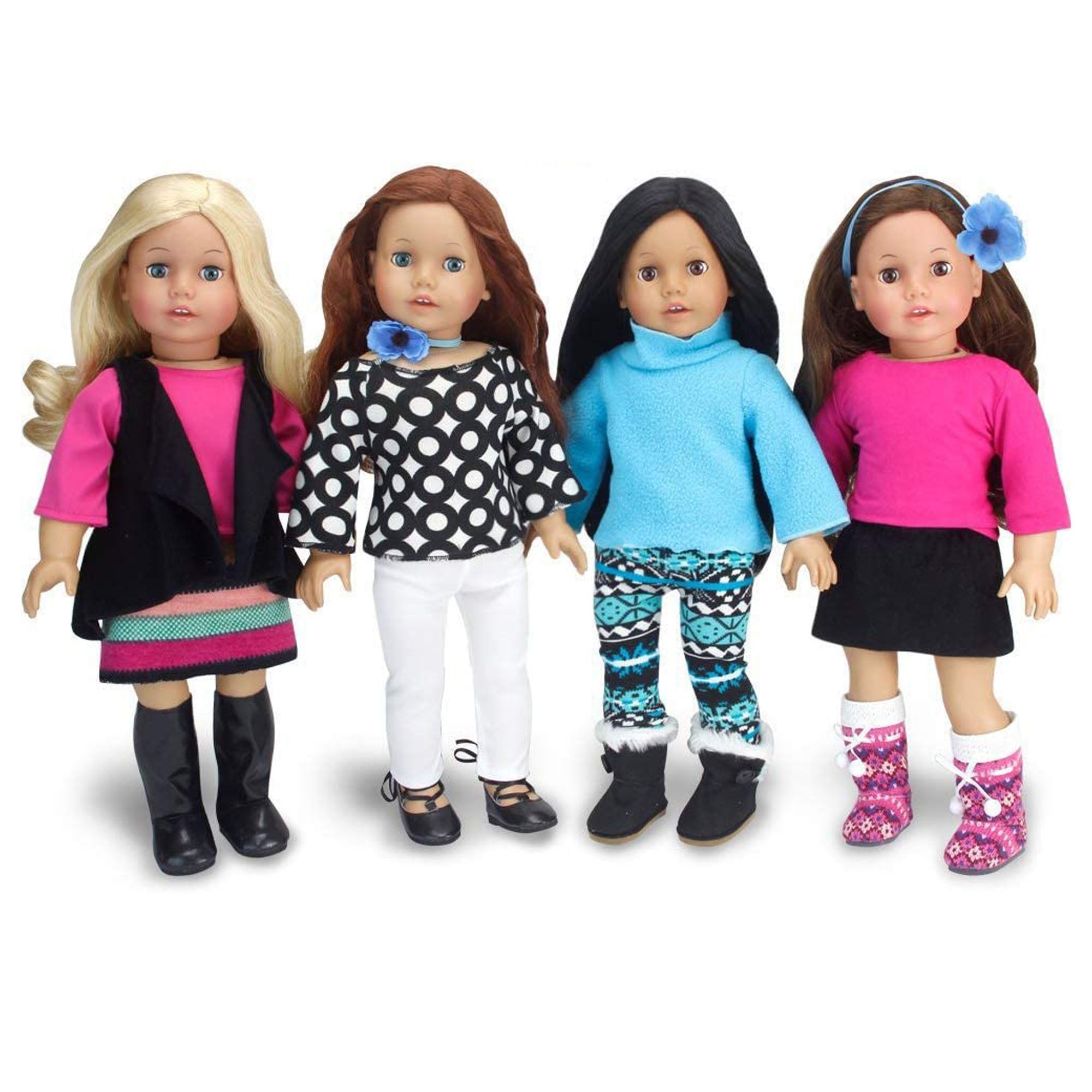 Sophia's Hangers, Hairbrush, Undies, and Socks Set for 18 Dolls – Teamson