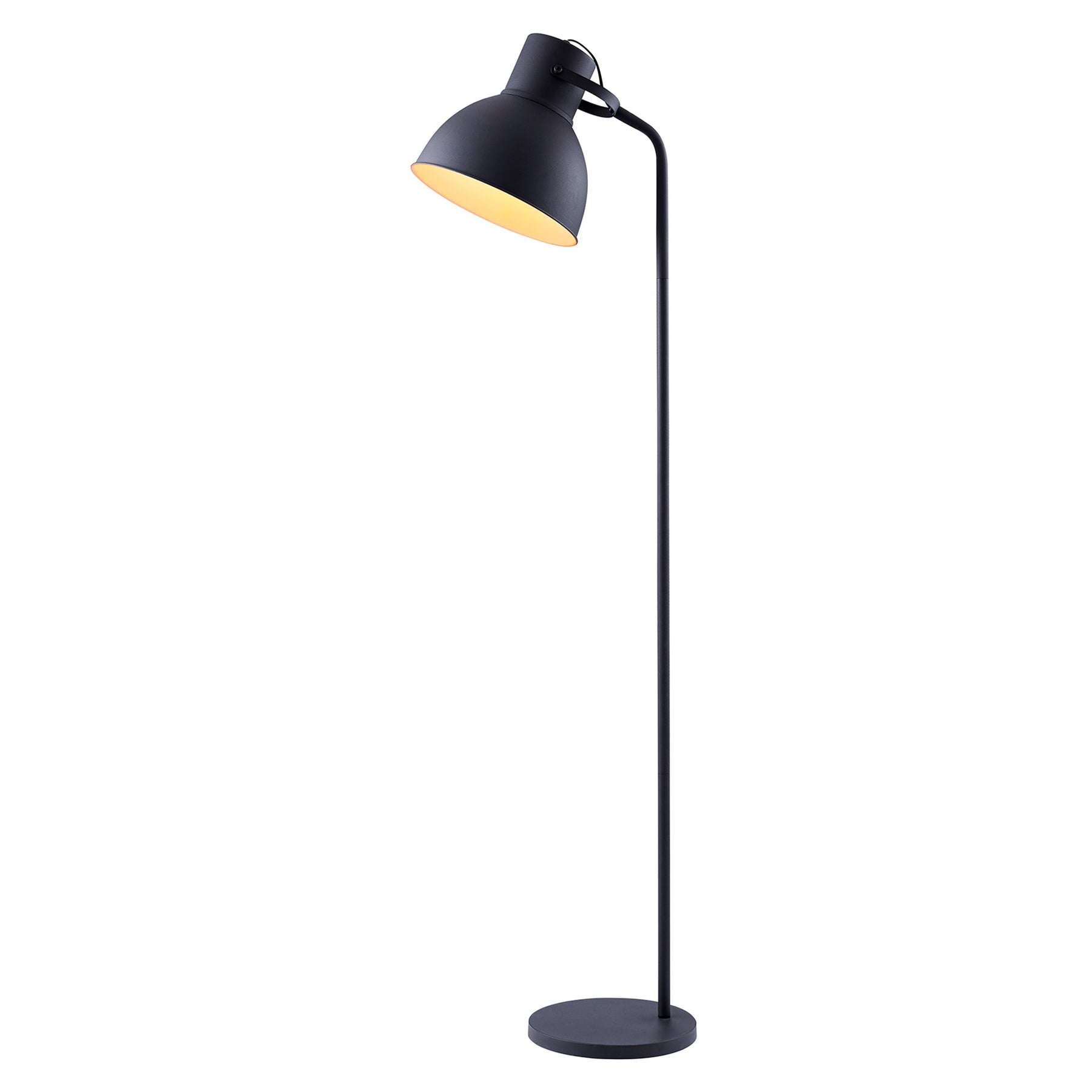 black floor lamp adjustable