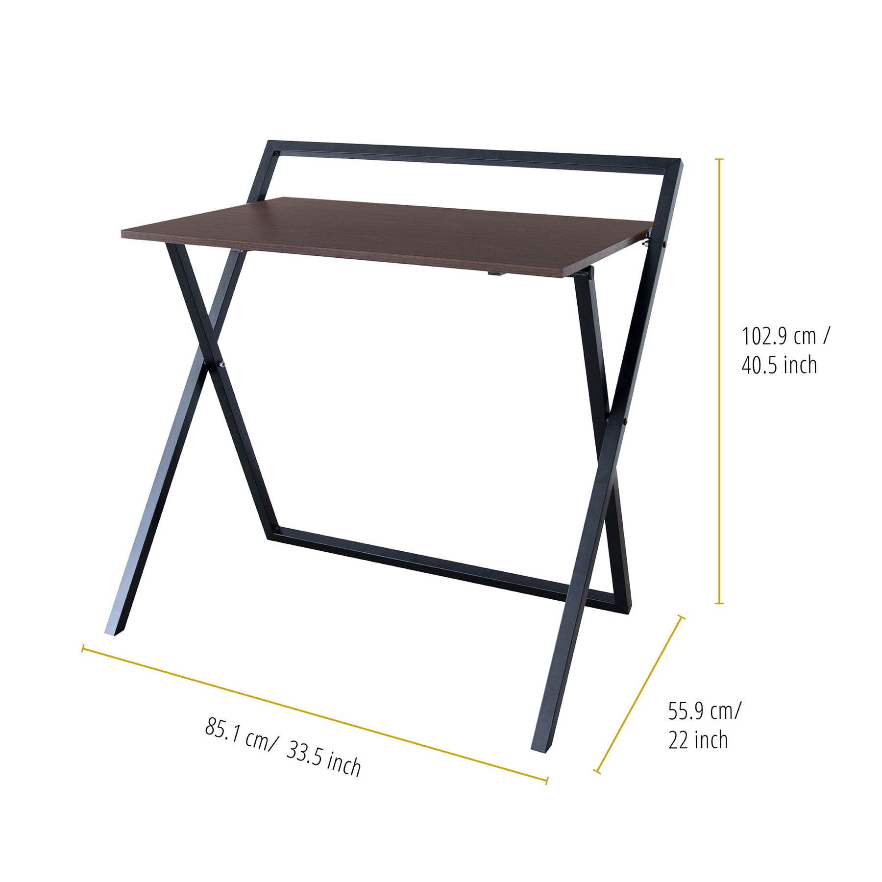 folding wooden computer table