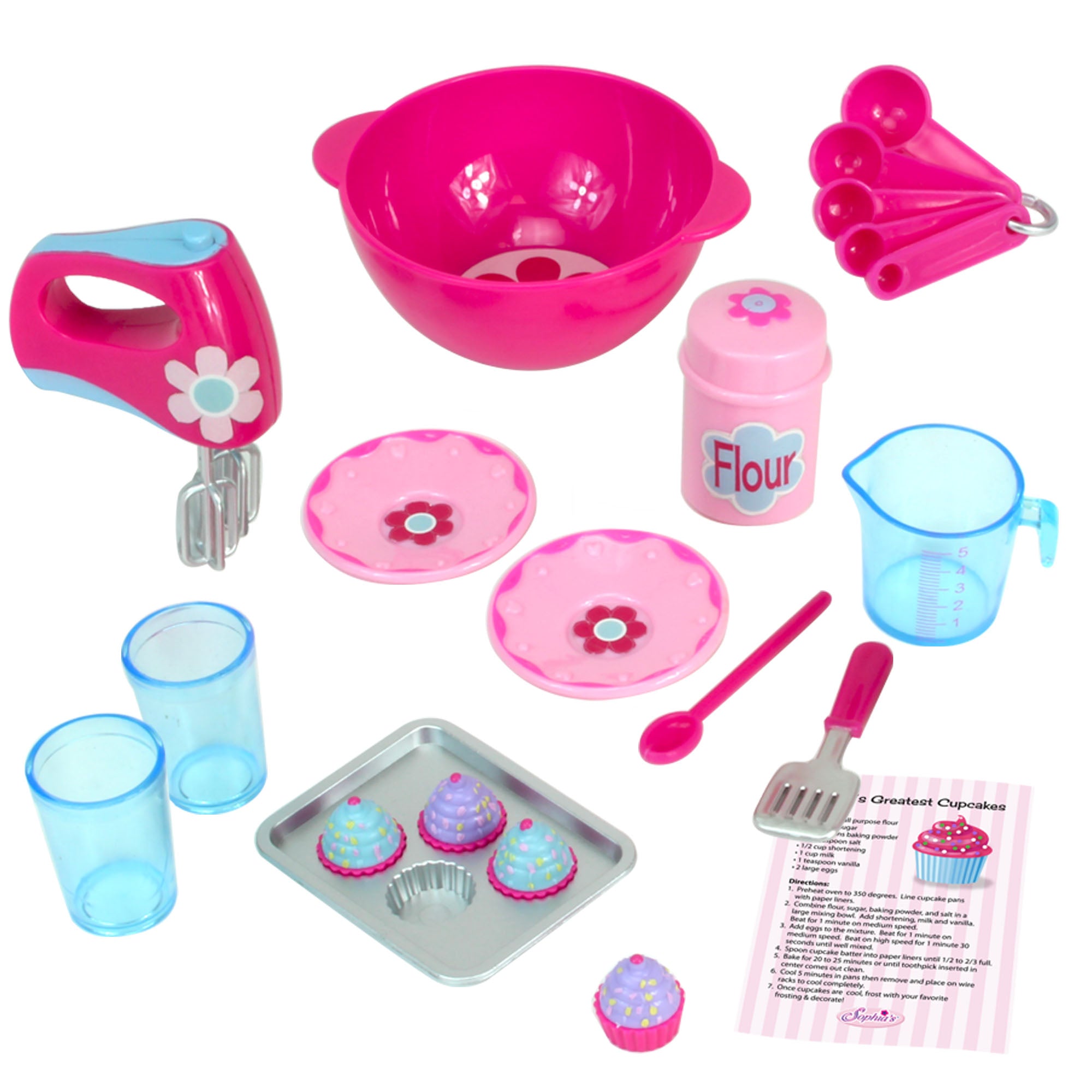 Sophia’s Pretend Baking Accessories 26 Piece Set for 18 Dolls