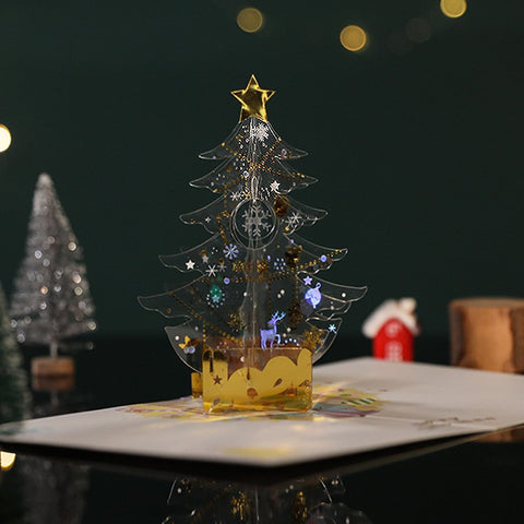 Christmas Greeting Card | Crystal Christmas Tree- Spread your love