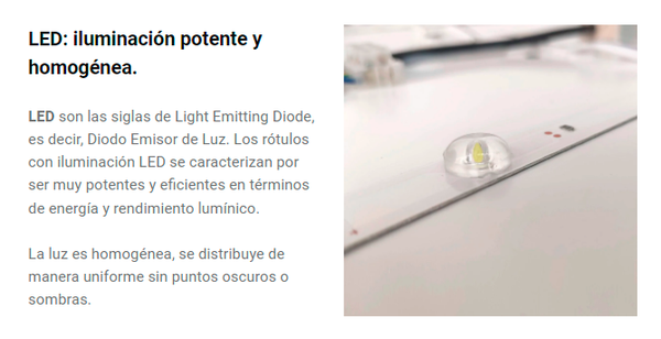 LED bajo consumo