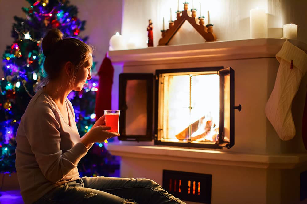 woman enjoying cbd drink in holidays