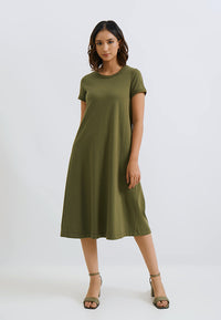 Thumbnail for Tres Jolie Best Buy Alodie Dress Olive Green